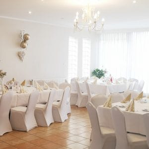 Bydgoszcz - sala weselna - wystrój biało złoty