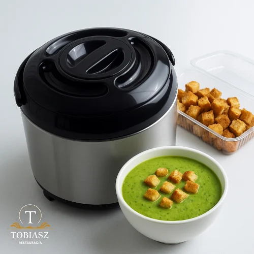 krem brokułowy z grzankami - catering Bydgoszcz